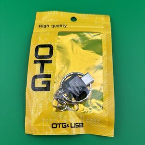 2 pkUSB-C Micro SD Card Reader OTG Adapter Type-C to TF Memory Card Keychain